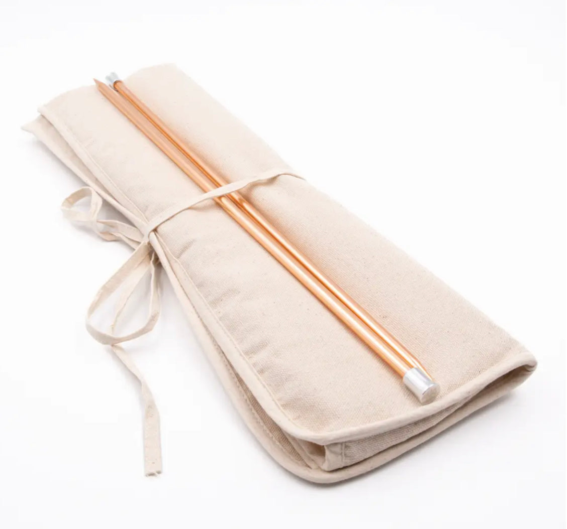 Set Aiguilles Droites 40cm Rose Gold