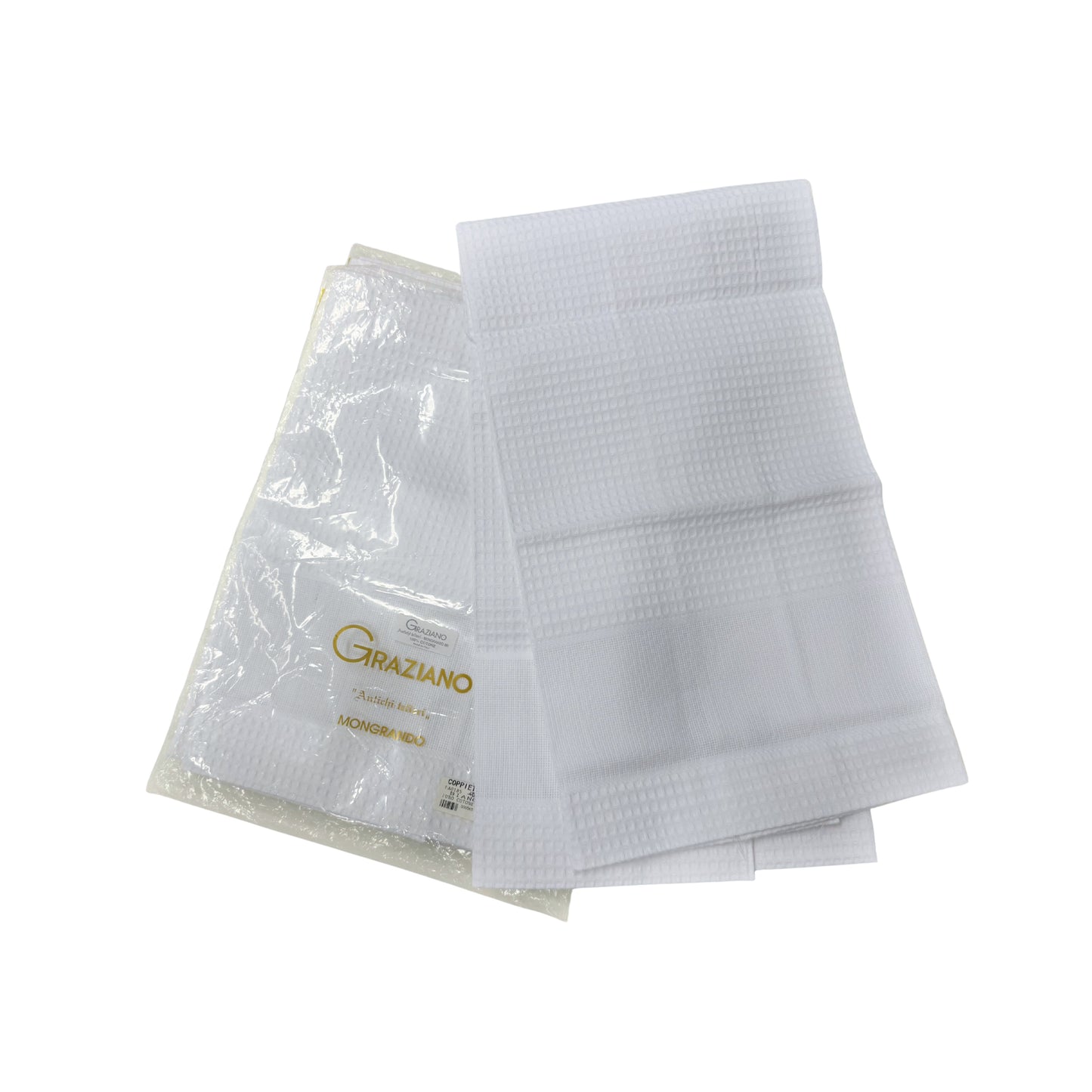 Graziano Mongrando – Serviette à broder 60 × 110 cm – Blanc