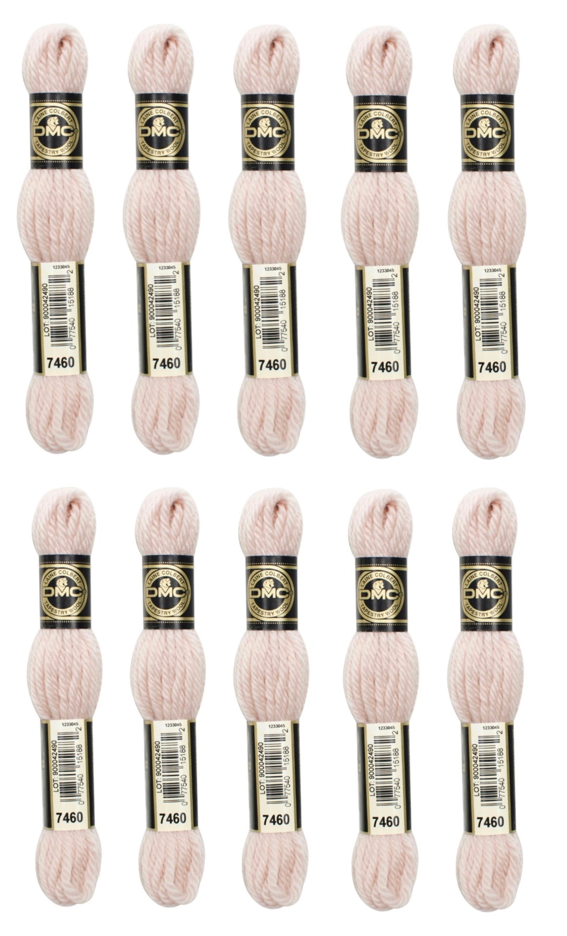 LOT de 10 Échevettes LAINE À TAPISSERIE COLBERT