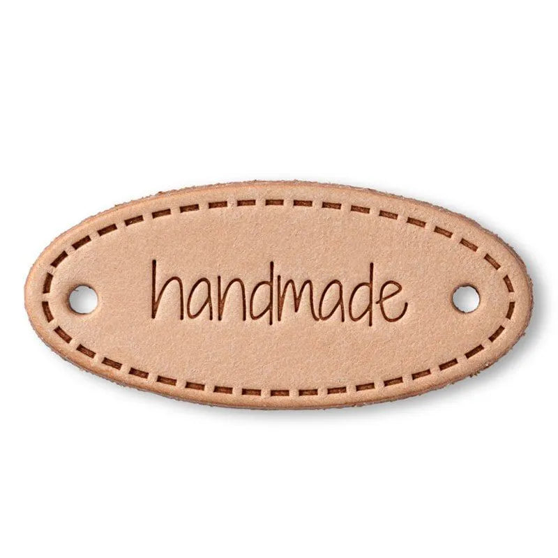 Étiquette en cuir “Handmade” Prym