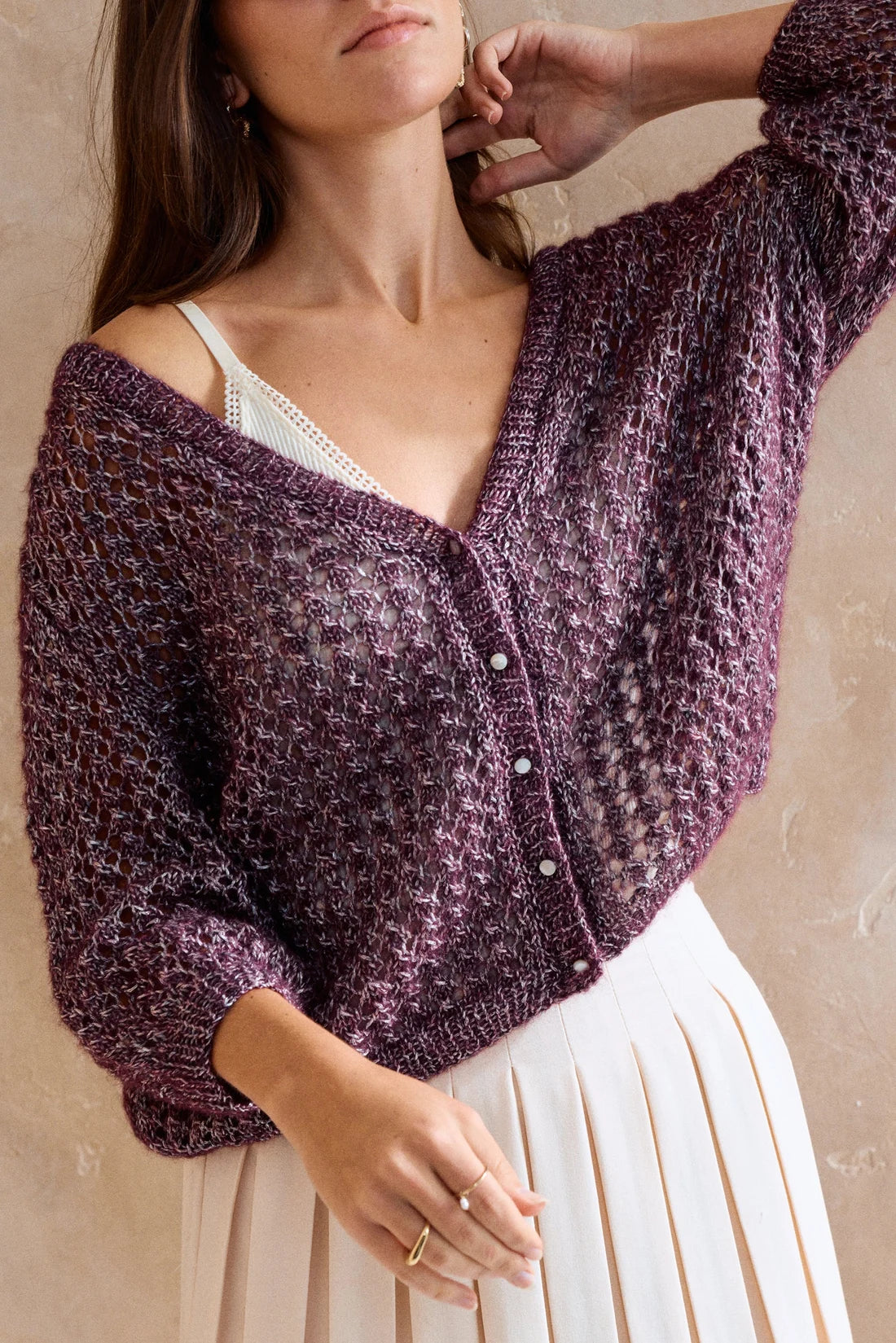 MODÈLE GILET CERISE