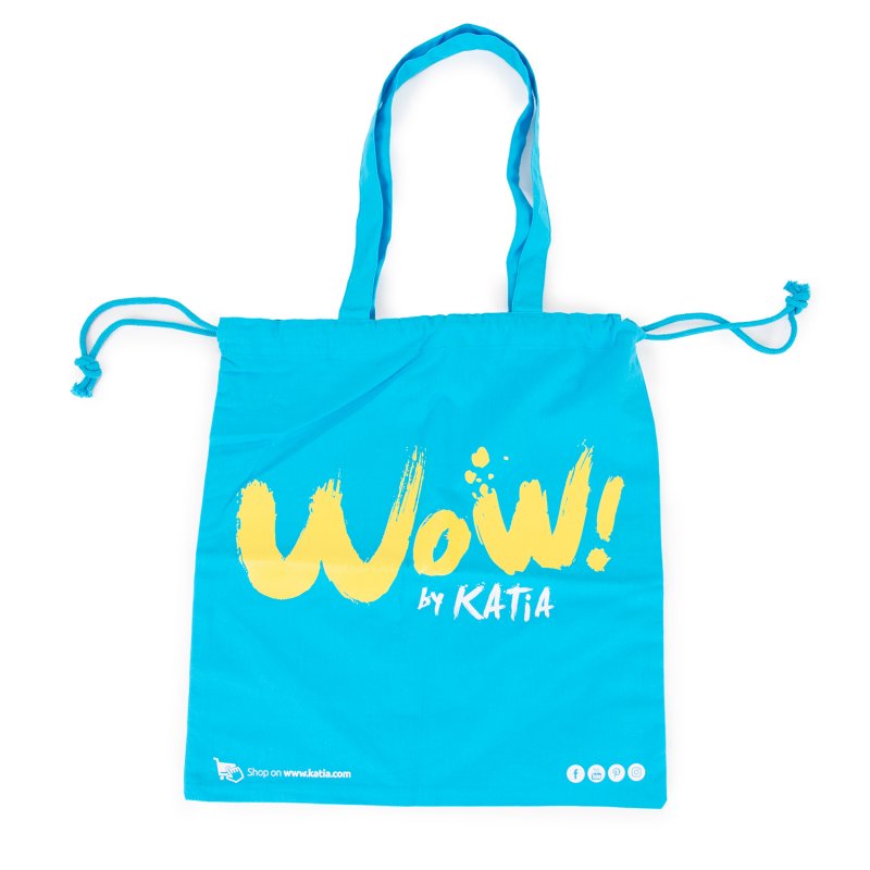 SAC EN TISSU À ANSES ET CORDELETTE WOW