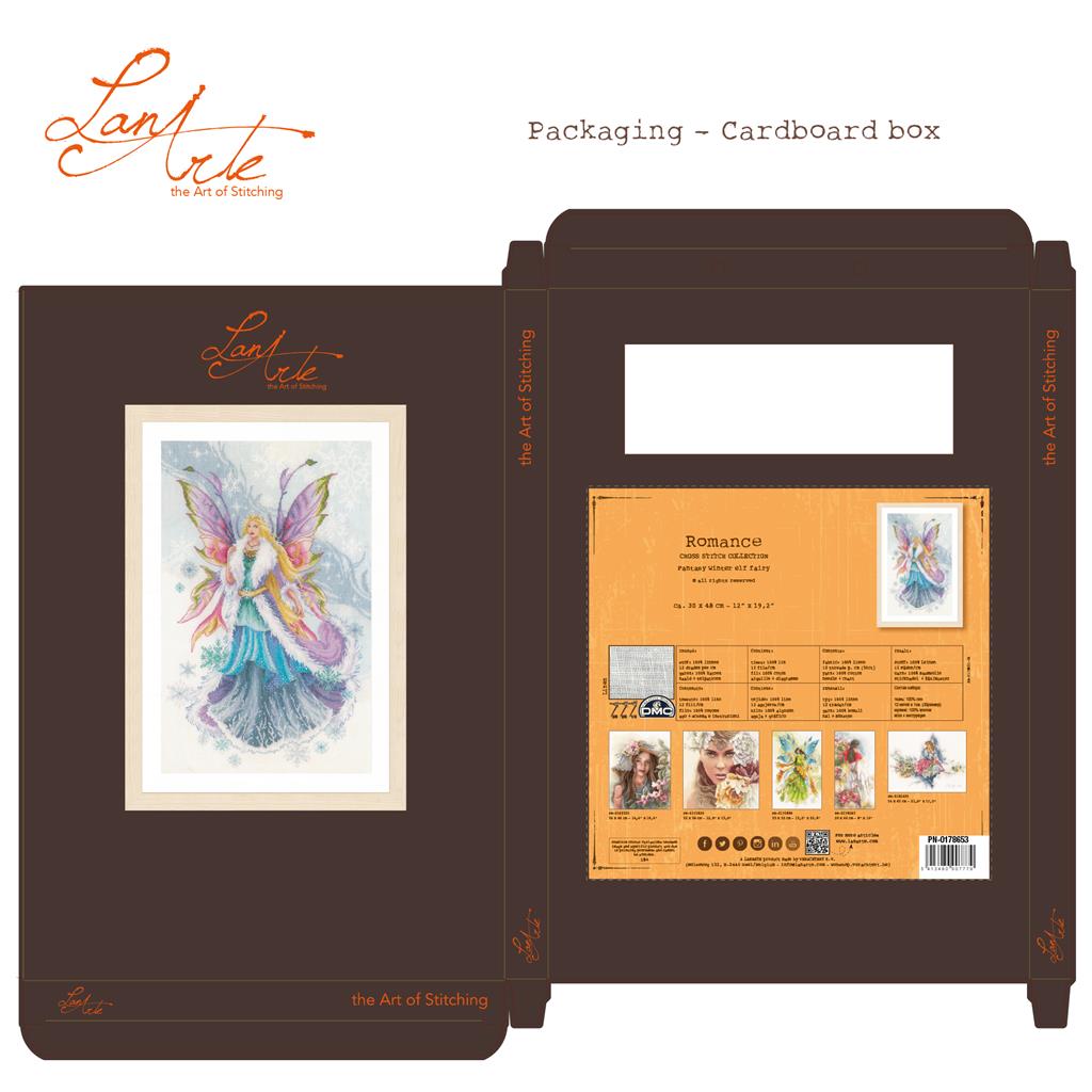 KIT AU POINT COMPTÉ ELFE D'HIVER