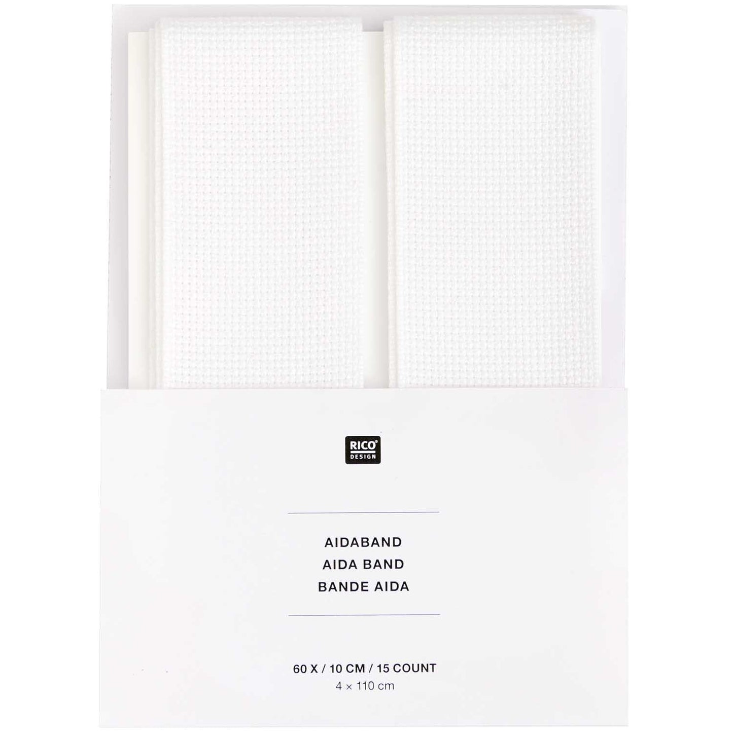 RUBAN AIDABAND BLANC 6 POINTS/CM 2X 4X110CM