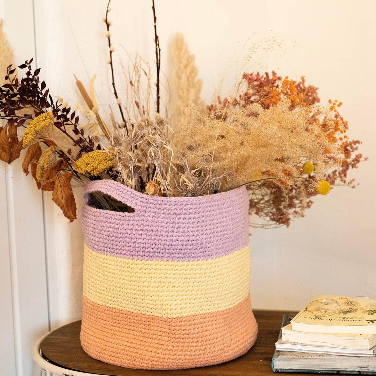 MODÈLE PANIER EN LIGHT MACRAMÉ