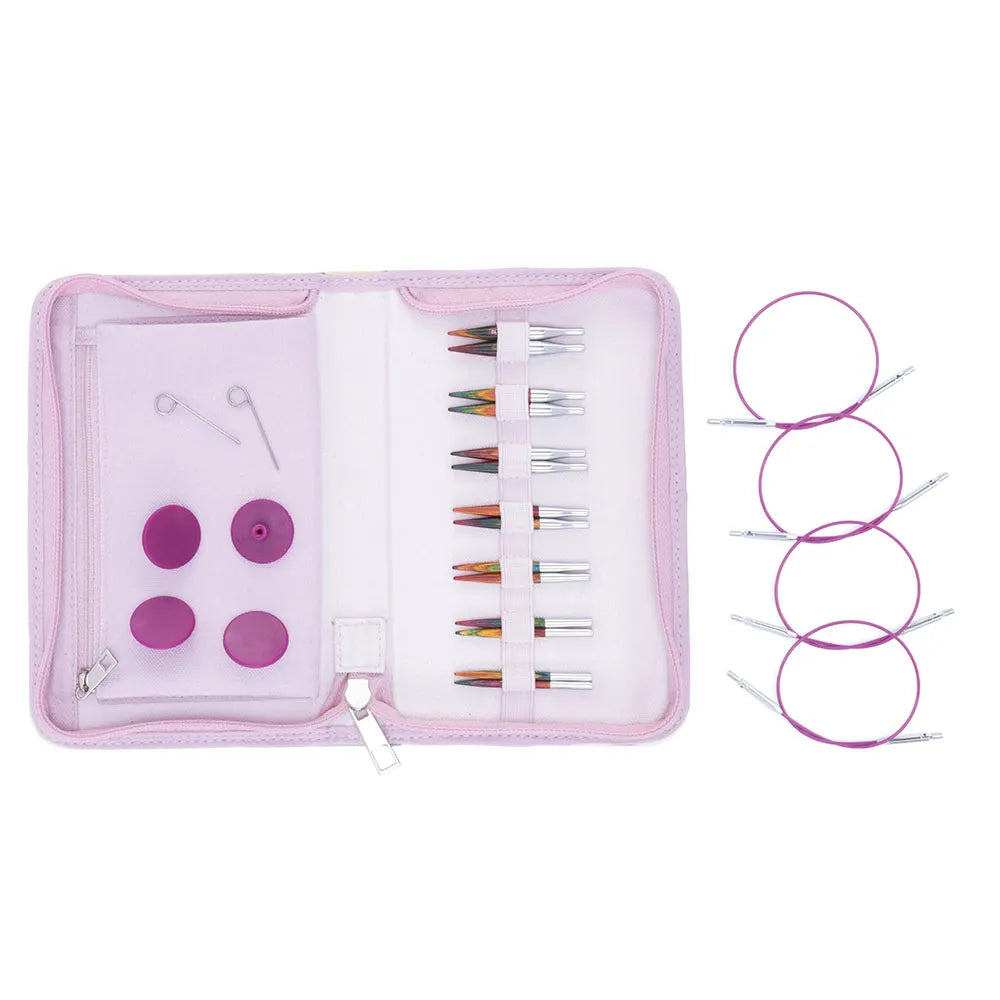 Coffret Mini d’aiguilles circulaires interchangeables KnitPro Symfonie 2