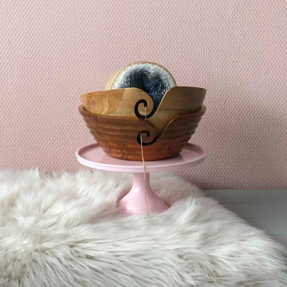 Bol à laine en bois de rose Scheepjes – 22 cm