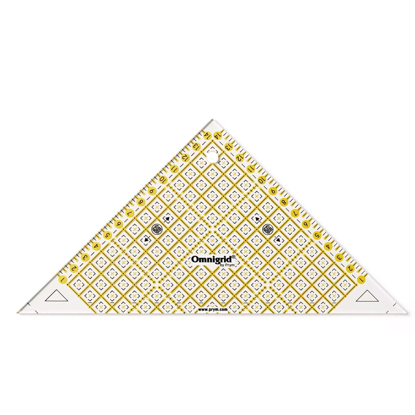 Triangle patchwork, pour carrés-triangles ½, jusqu’à 15cm