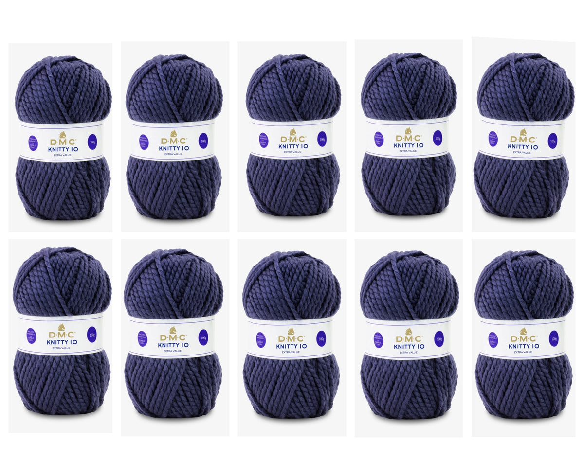 Lot de 10 pelotes de KNITTY 10