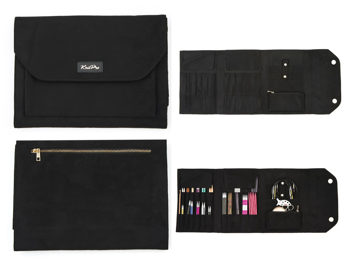 Étui KnitPro pour aiguilles et accessoires – 25 × 18 × 2 cm