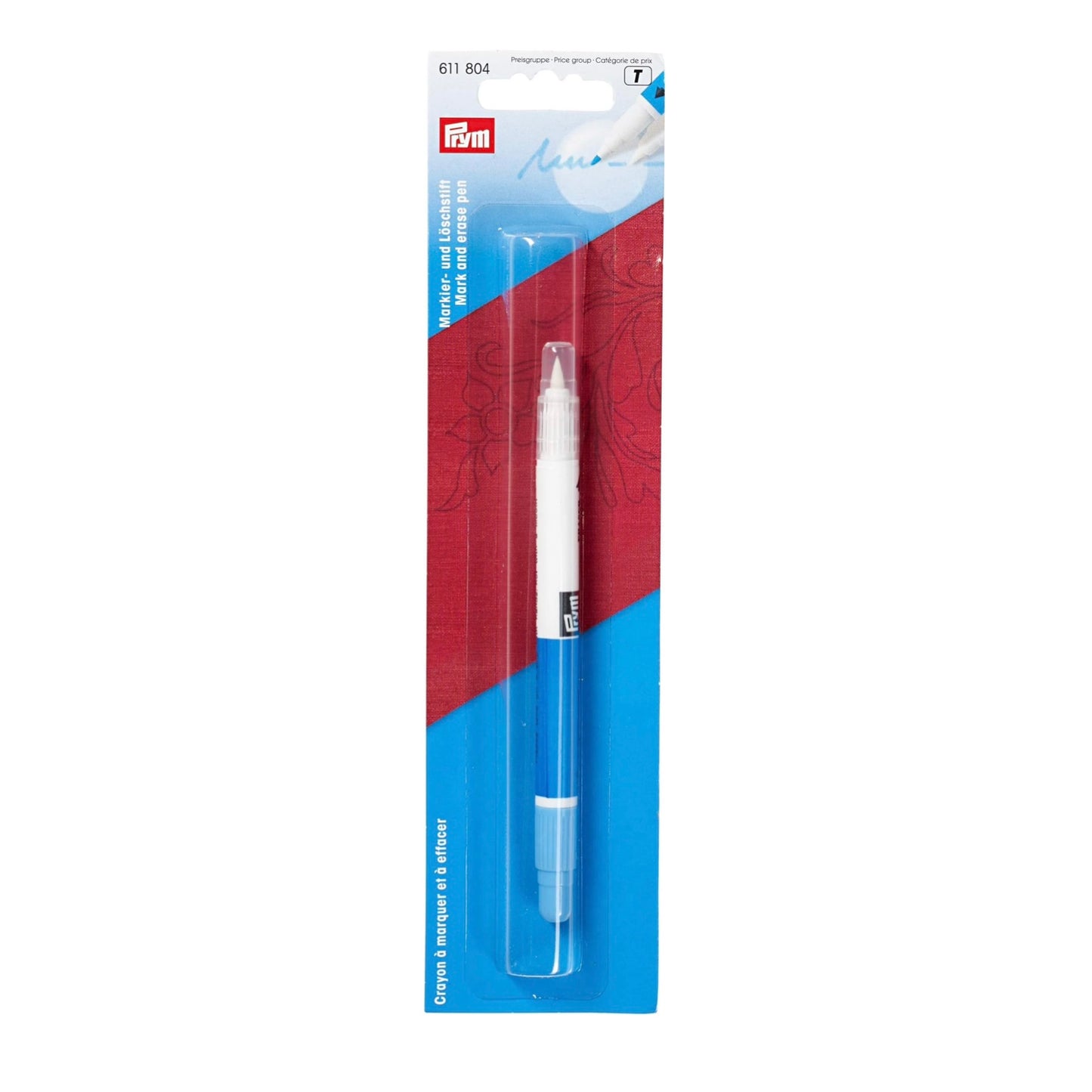 Stylo marqueur effaçable Prym – Turquoise