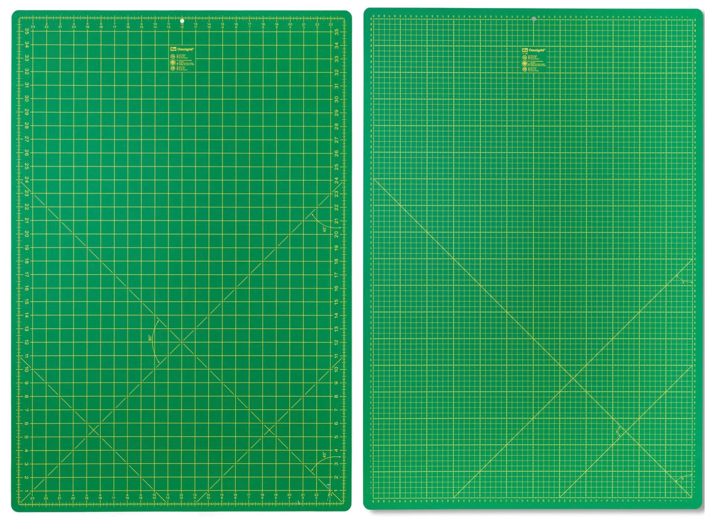 Fond de découpe pour couteaux rotatifs cm/pouces graduation