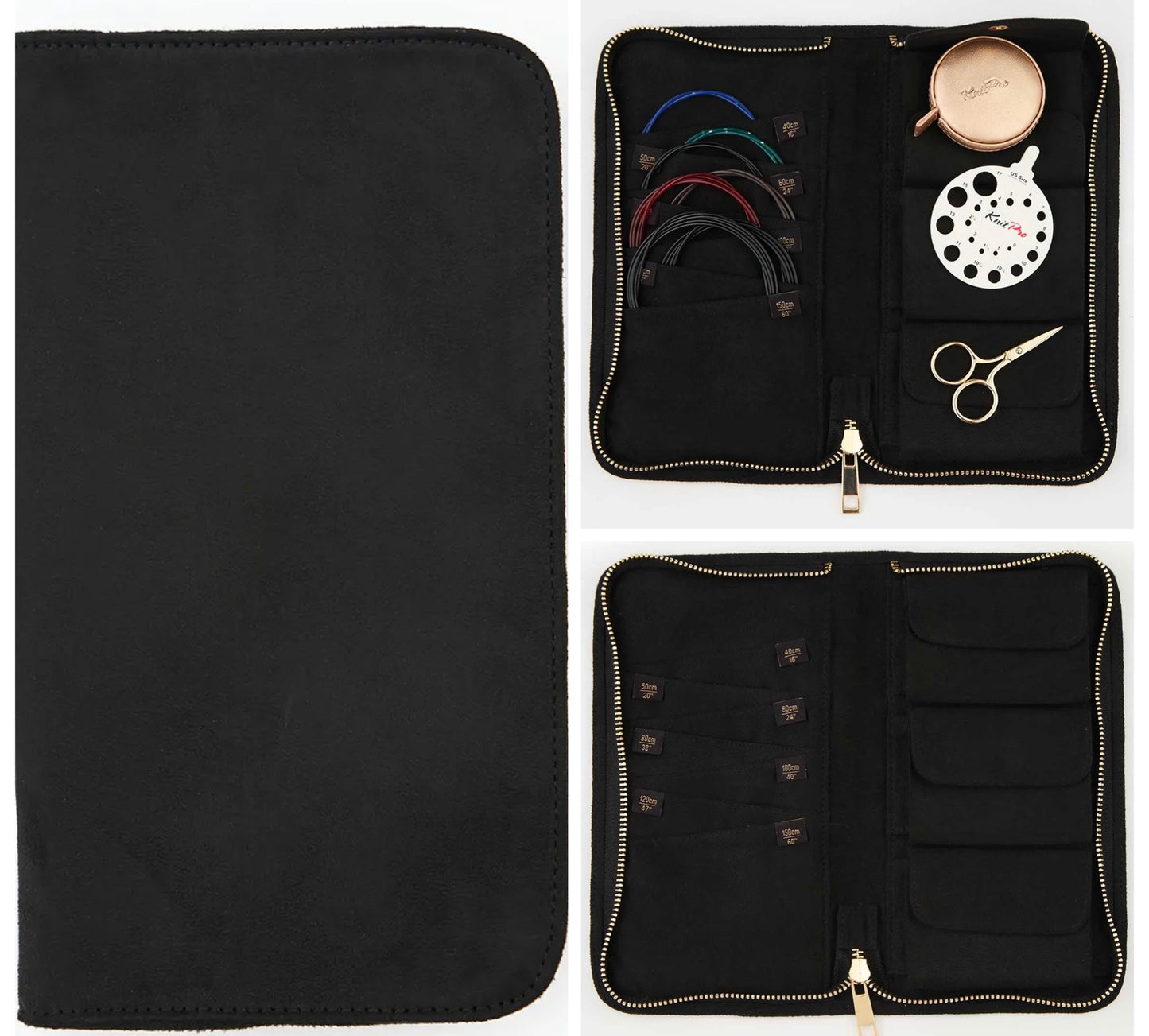 Étui KnitPro pour câbles accessoires – 13 × 22,5 × 1,5 cm