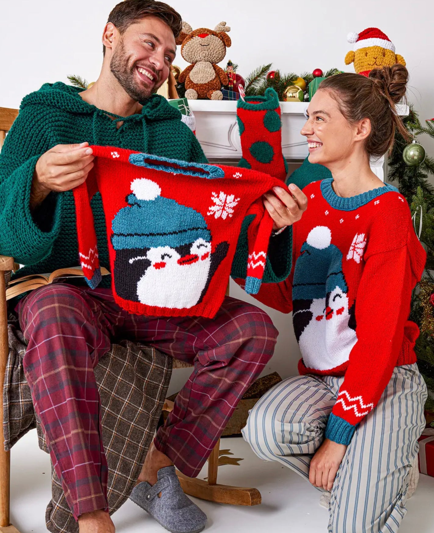 Pull de Noël Flocon Femme ou enfant