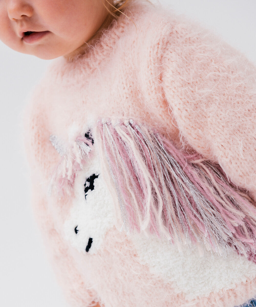 MODÈLE PULL FILLE VANIA / Licorne 12mois - 4ans