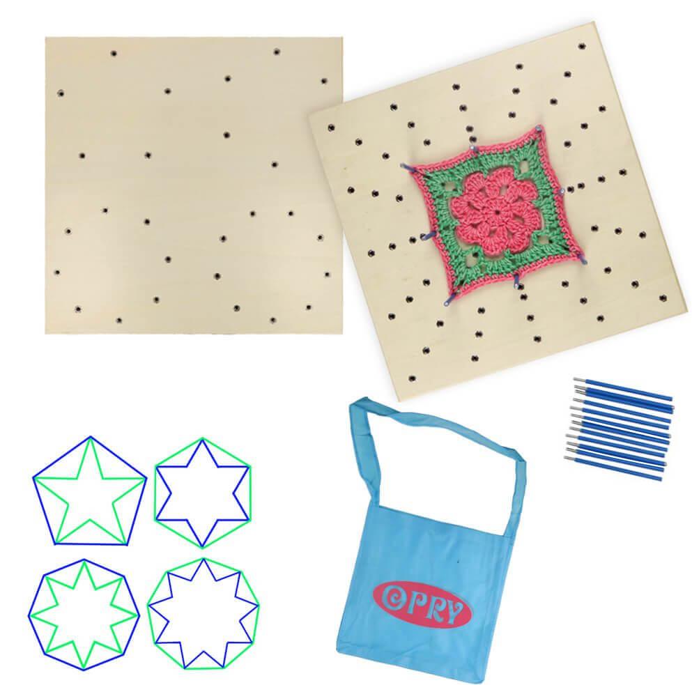 Planche de blocage double face pour Granny Square