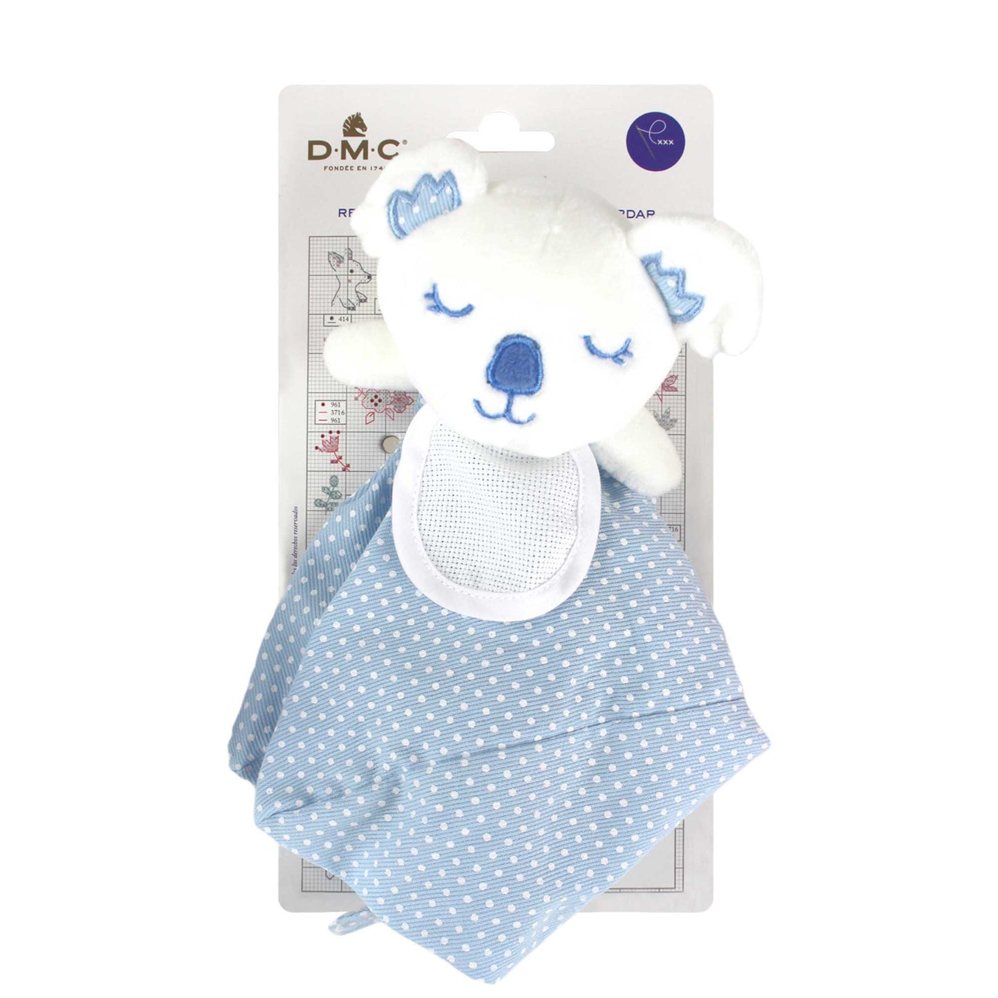 DOUDOU à Broder DMC Koala bleu