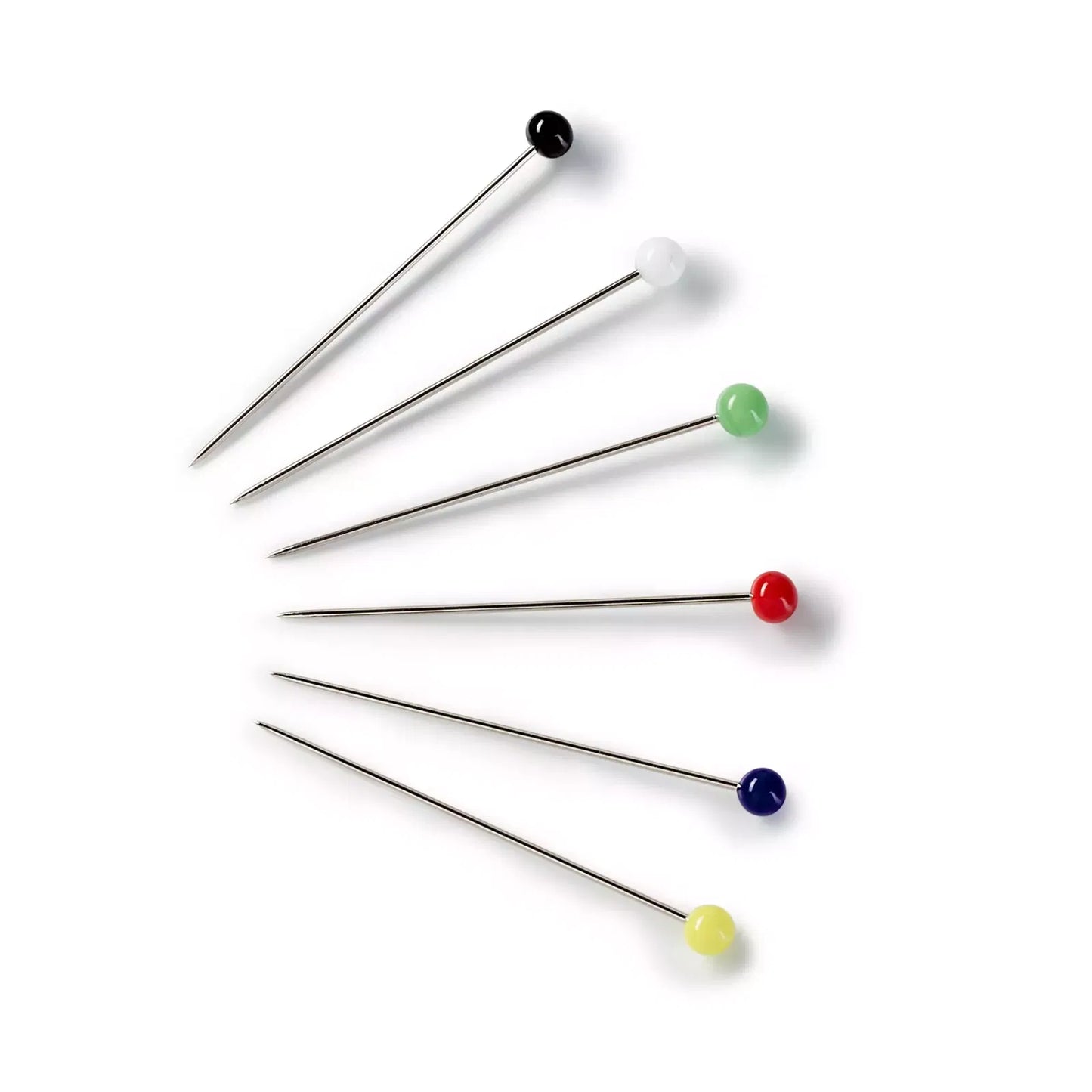 Épingles tête de verre, 0,60 x 30mm, multicolore