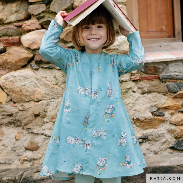 POPELINE DE COTON LITTLE RAT READING