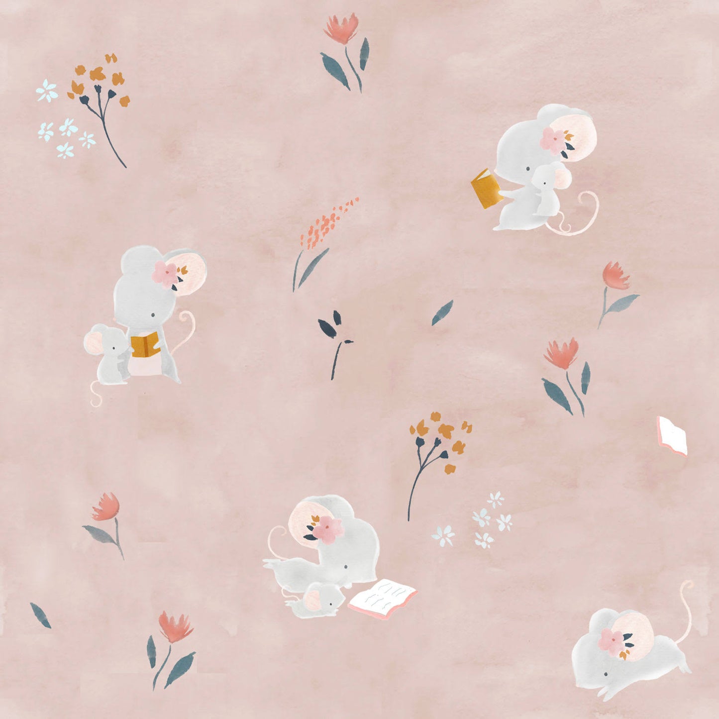 POPELINE DE COTON LITTLE RAT AND FRIENDS