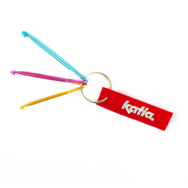 Porte-clé Katia avec 3 Crochets Colorés