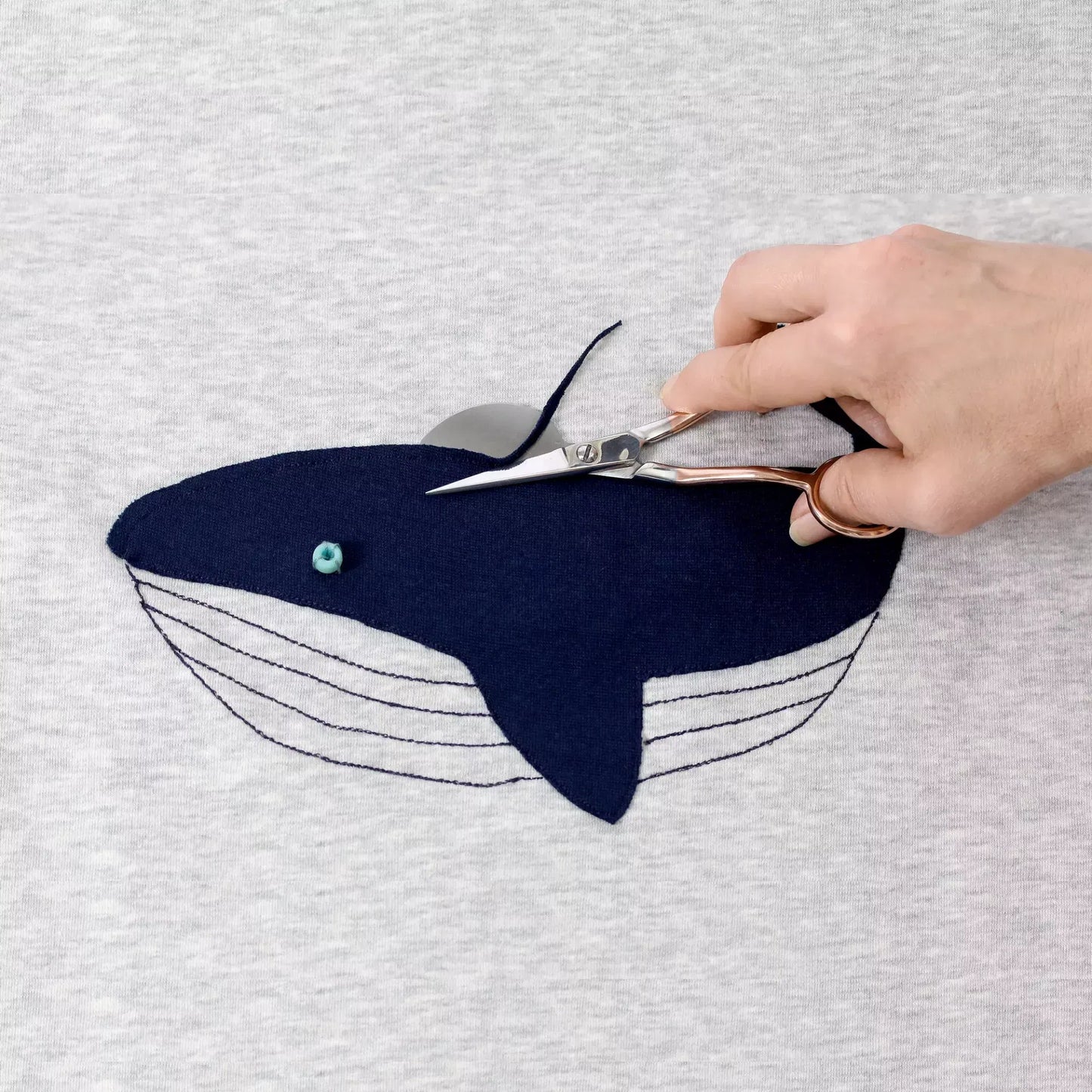 Ciseaux pour appliqués rose gold 15cm