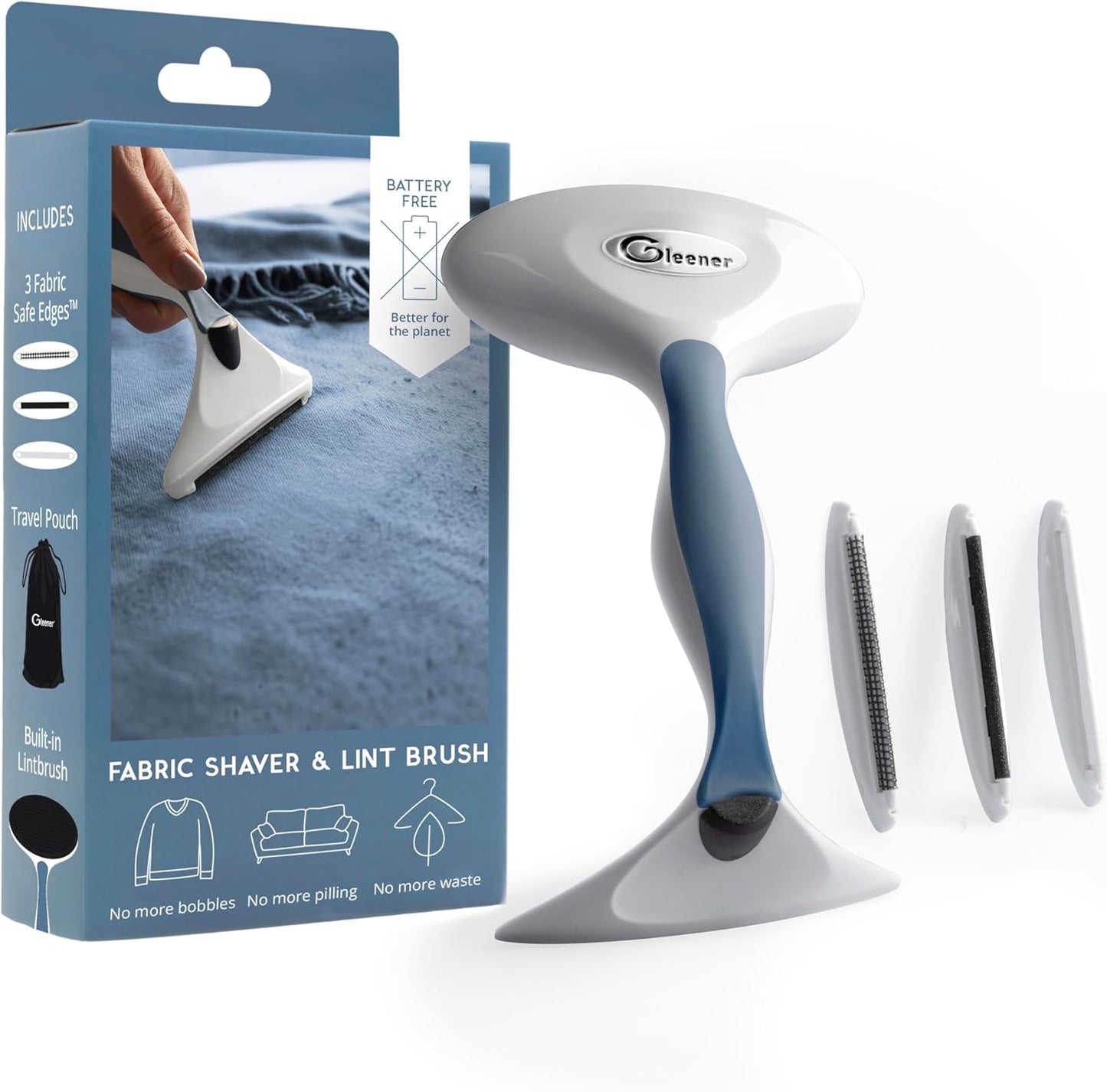 GLEENER - RASOIR BROSSE ANTI PELUCHES + ACCESSOIRES