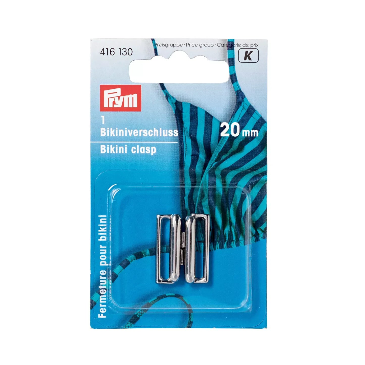 Clips pour bikinis et ceintures, argenté
