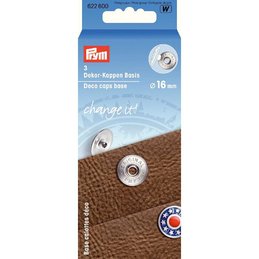 Base pour boutons décoratifs Ø 16 mm Prym – système change it!
