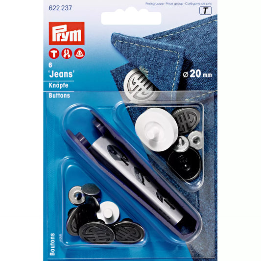Boutons jean à river sans couture