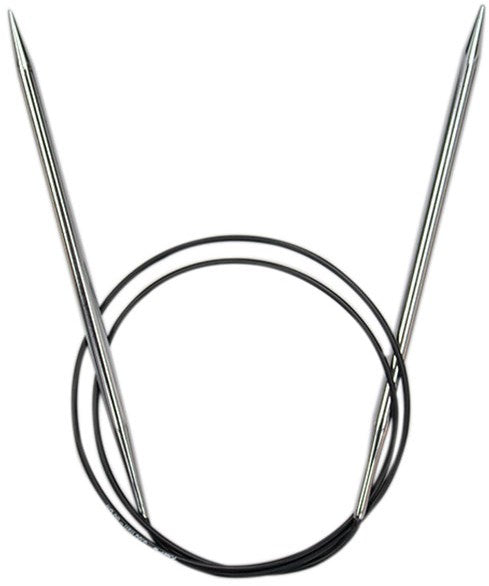 Aiguilles circulaires fixes en laiton 60cm / 8,00mm