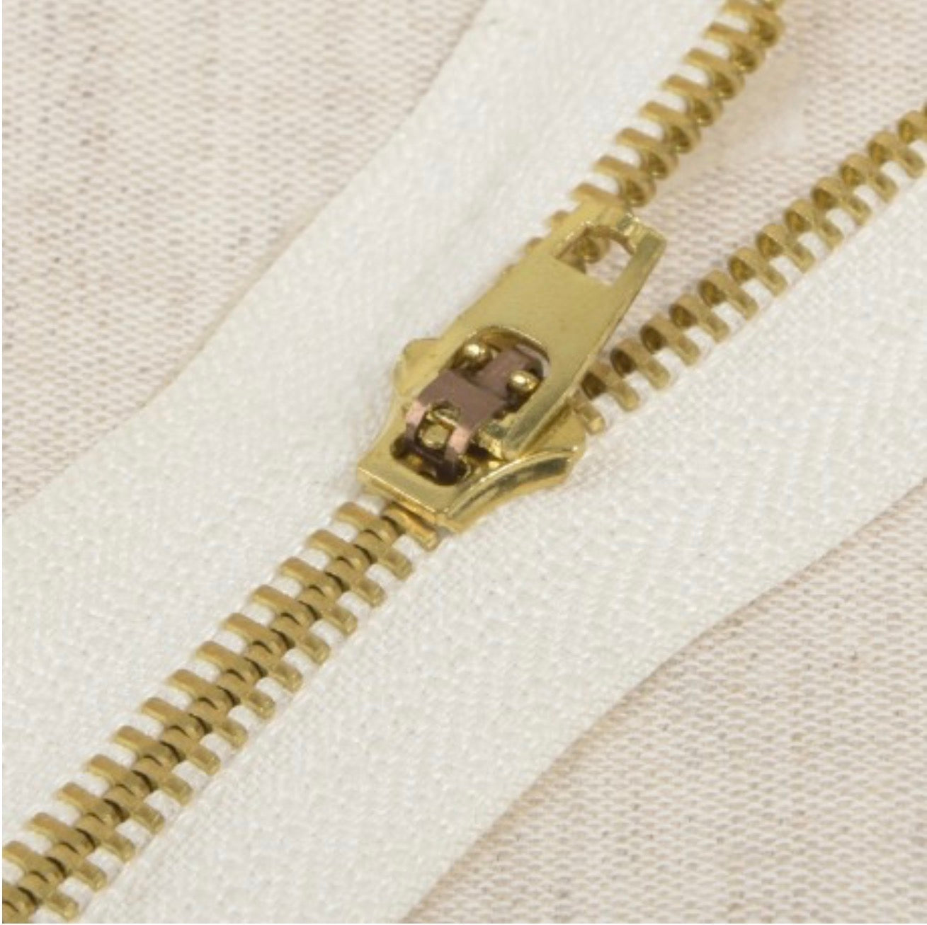 Fermeture métal / Tirette bronze n°5 non séparable