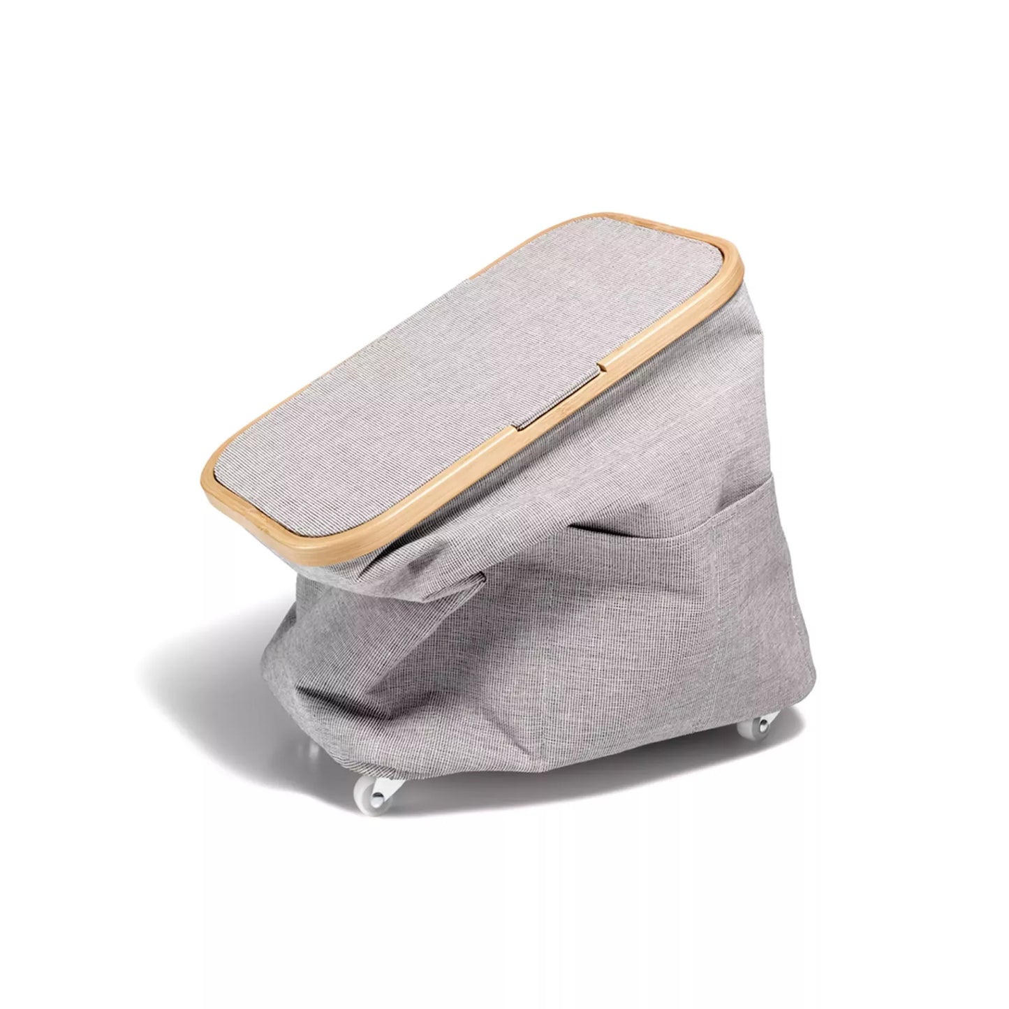 Boîte FOLD & STORE BOX MULTI, Canevas & Bambou, pliable avec roulettes