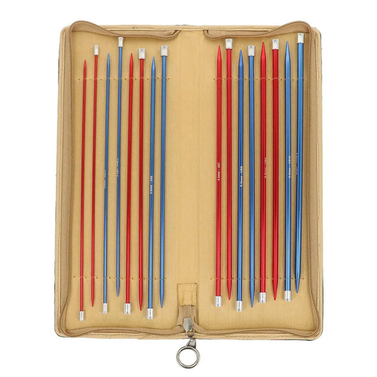 Set d’aiguilles à tricoter droites KnitPro Coloured Aluminium