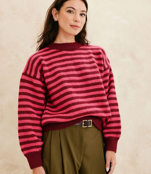 MODÈLE PULL FEMME YPOLITE RAYÉ