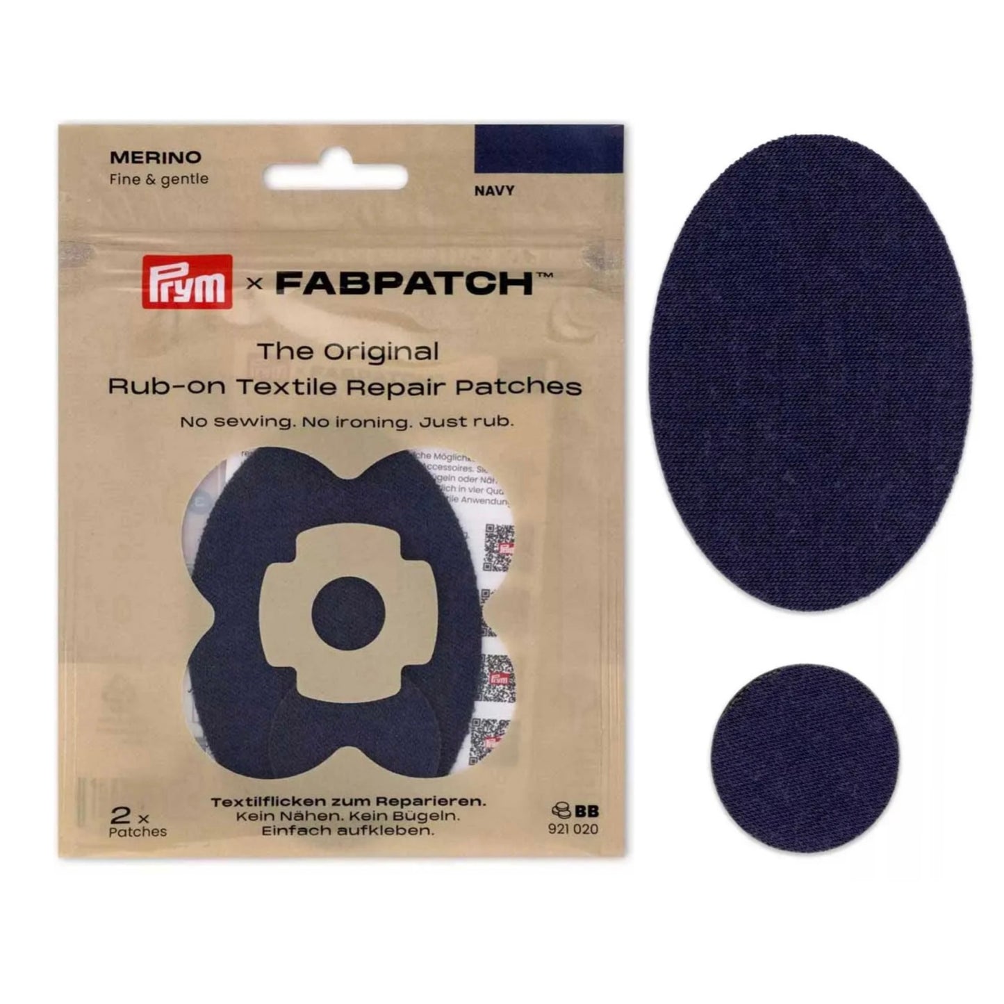 Rub-on Patch MERINO - Patch textile laine mérinos
