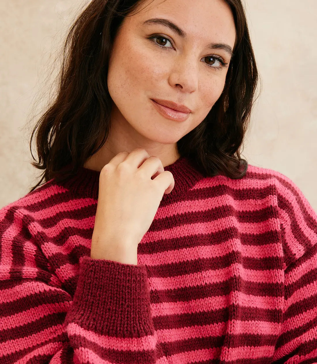 MODÈLE PULL FEMME YPOLITE RAYÉ