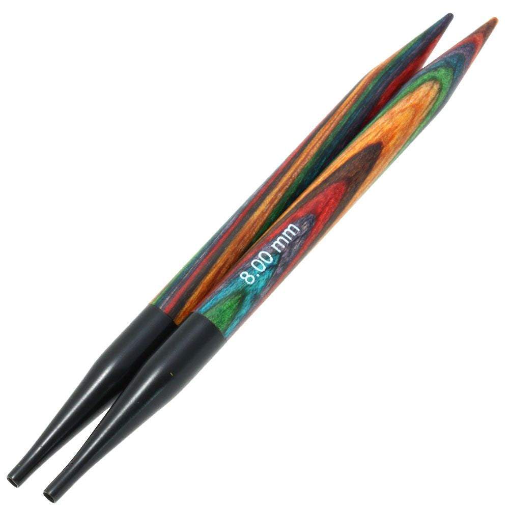 Pointes Aiguilles interchangeables en bois Multicolor 13cm