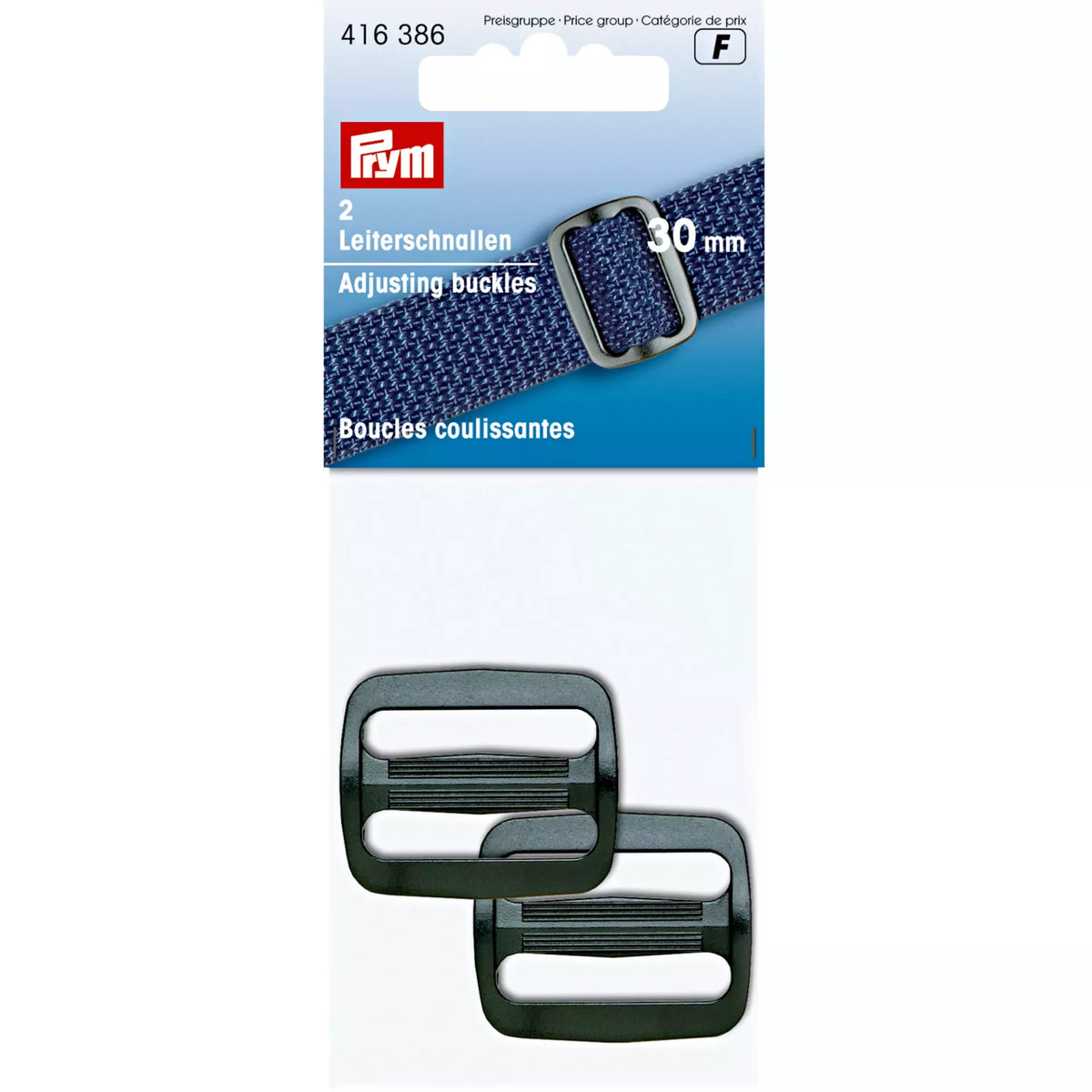 Boucle Coulissante Plastique Noir