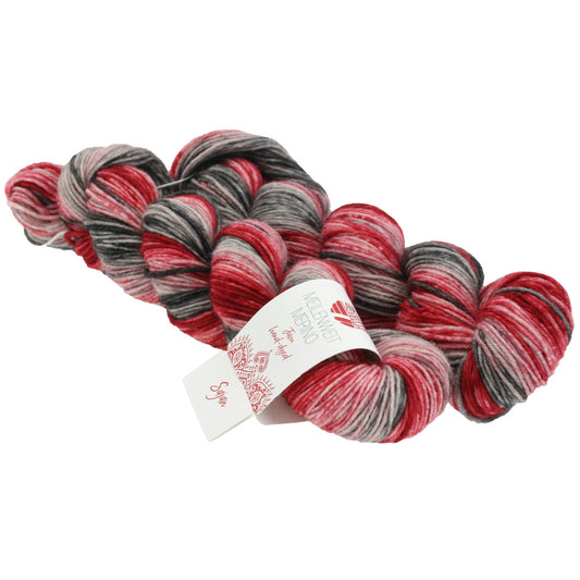 MEILENWEIT 2 pelotes à 50g Merino Hand-dyed Jam