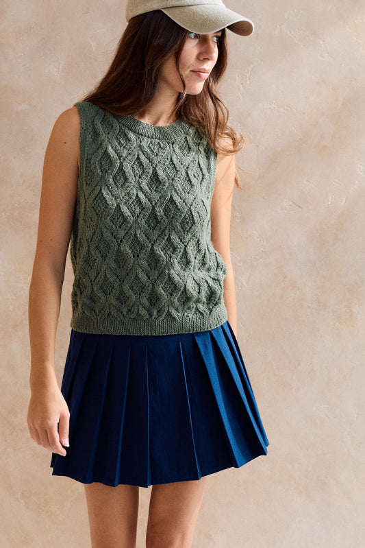 MODÈLE PULL SANS MANCHES FEMME CHARLY