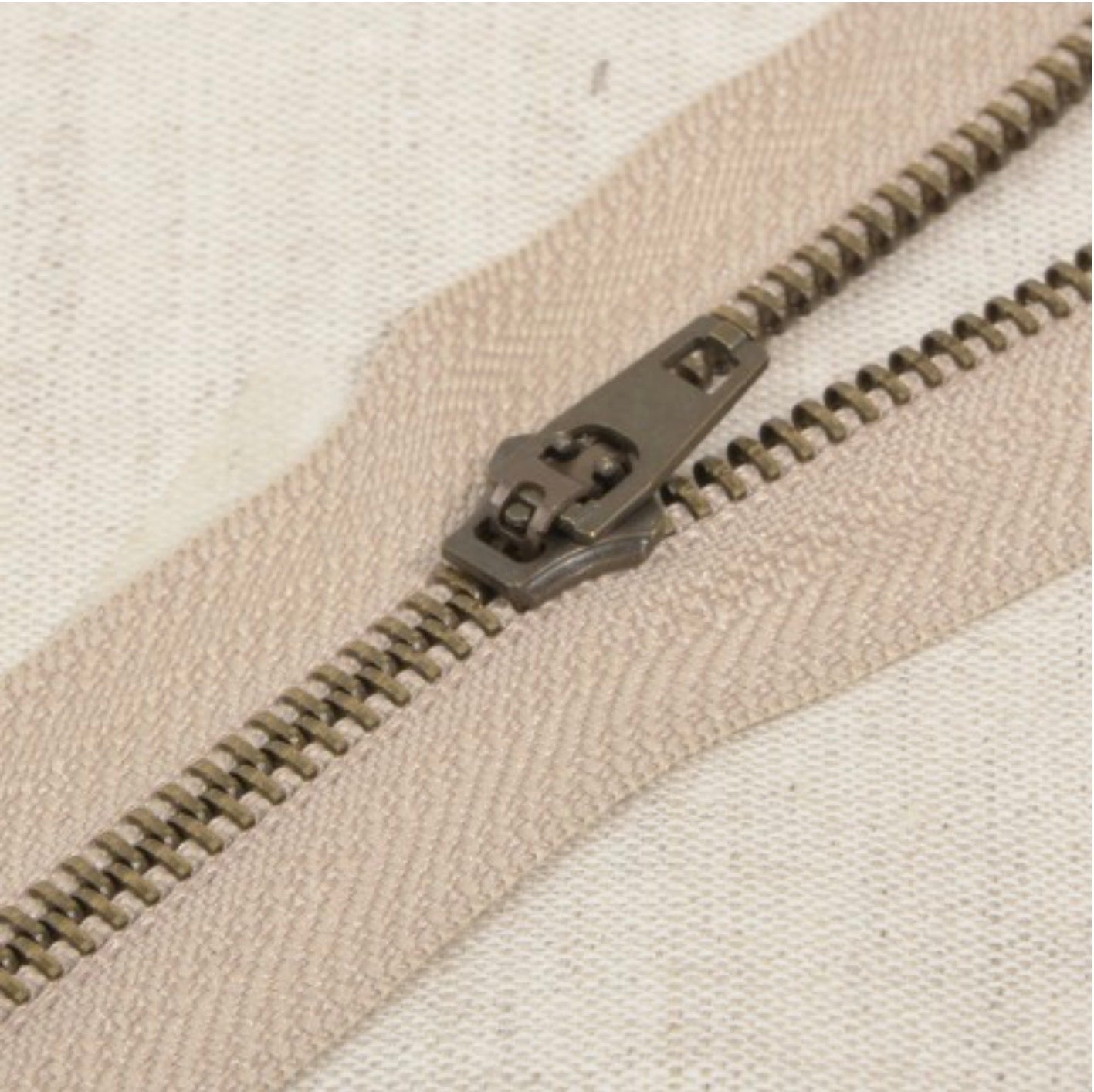 Fermeture métal / Tirette bronze n°5 non séparable