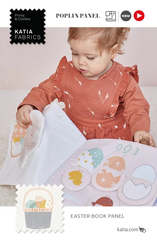 Panneau en coton Easter Book