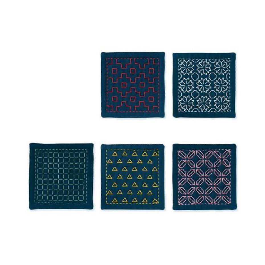 KIT SASHIKO OLYMPUS - 5 CARRES A BRODER