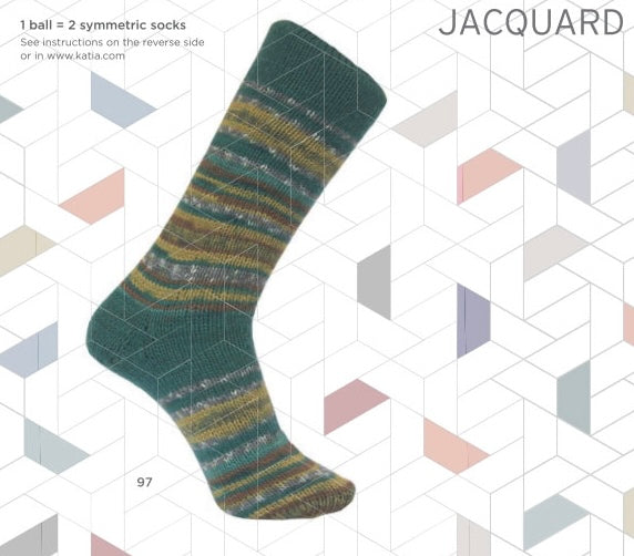 Symetric Socks Jacquard Green