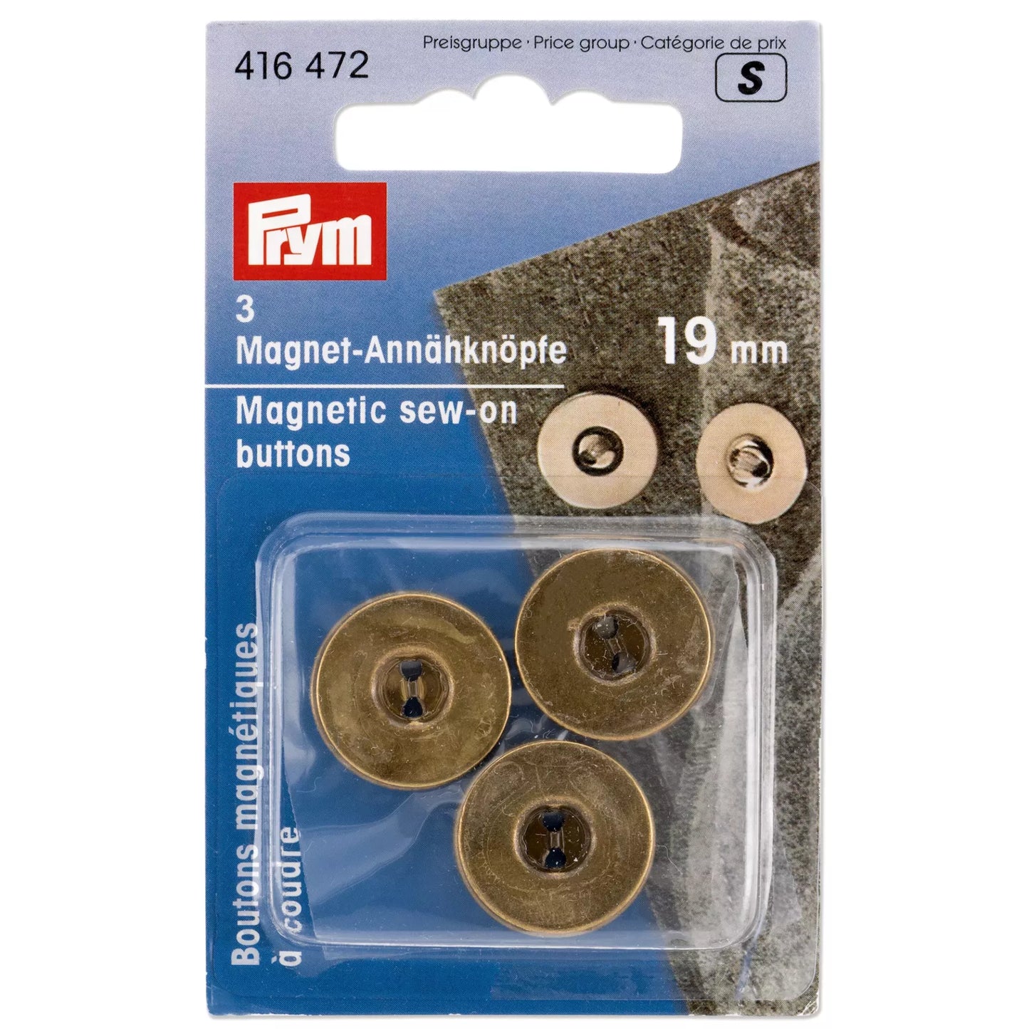 Boutons magnétiques à coudre