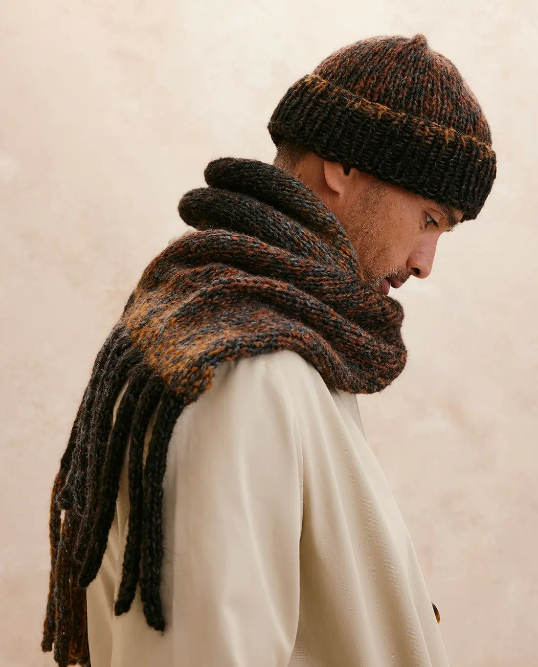 MODÈLE BONNET ET ÉCHARPE HOMME ROHANE