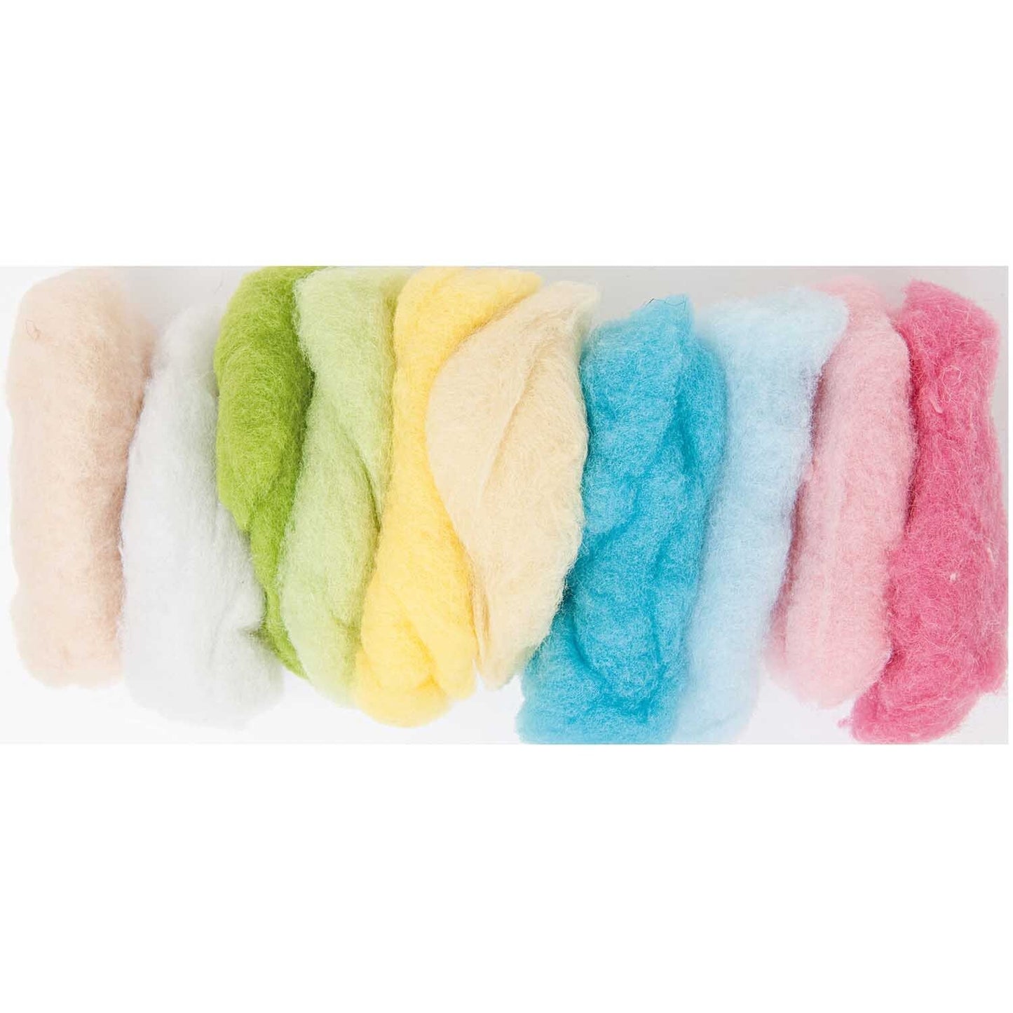 Laine de mouton à feutrer – Coloris assortis – 100 g