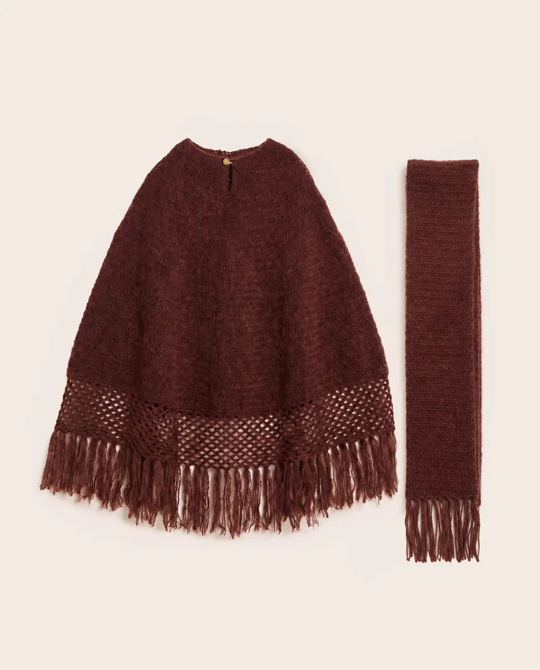 MODÈLE PONCHO ET ÉCHARPE FEMME AURÉLIA