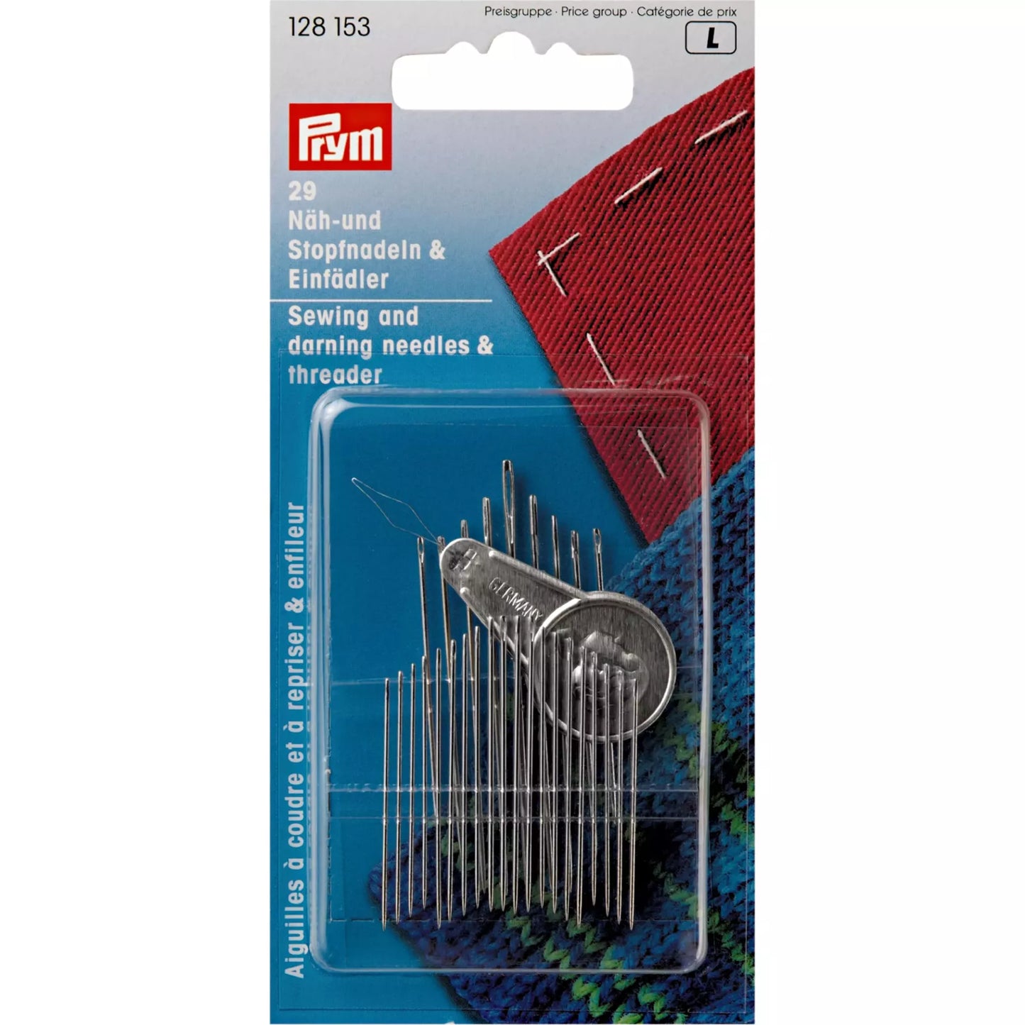 Assortiment d’aiguilles à coudre et à repriser avec enfileur